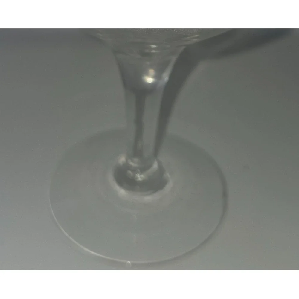 Set of 6 Vtg Fostoria Needle Etched Cloverleaf Sherbet/Champagne Glasses